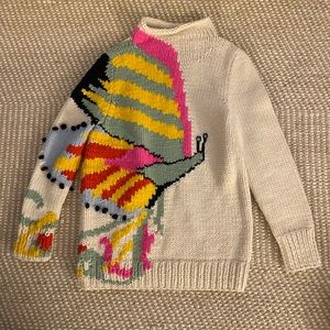 TORY BURCH BUTTERFLY WOOL SWEATER